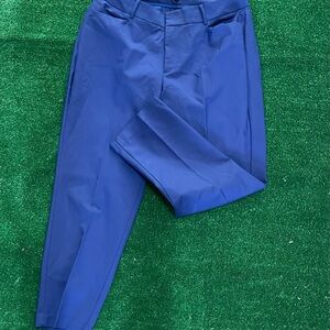 Eloquii Women's Vibrant Blue Ankle Pants